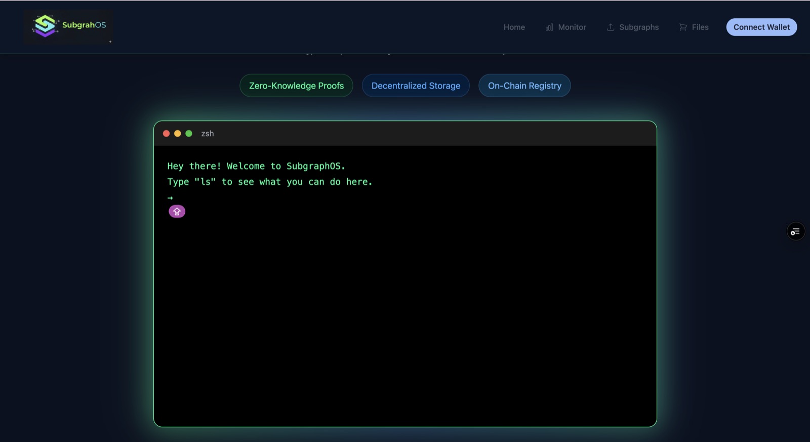 SubgraphOS project interface